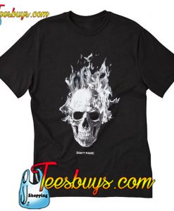 Skull Don't panic T-Shirt