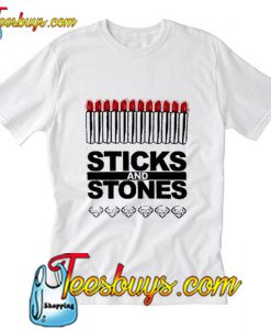 White Sticks and Stones Mean Girls T Shirt