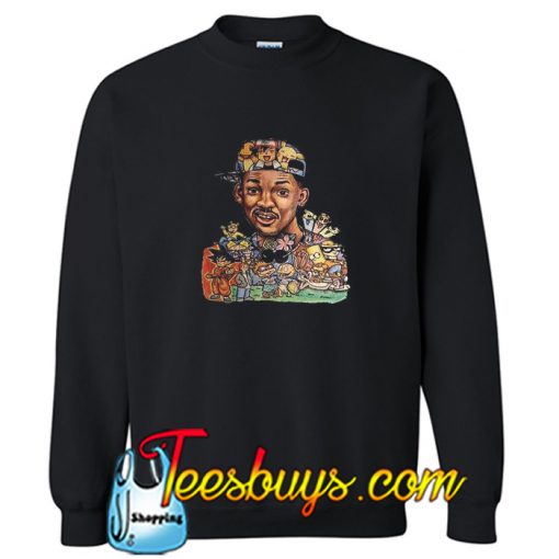 Will Smith Rocket Power Simpson Dragon Ball Sweatshirt