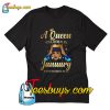 A Queen Was Born In January Happy Birthday T-Shirt Pj