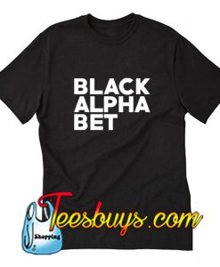 BLACK ALPHABET HERO T-Shirt Pj