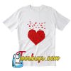 Beautiful Red Heart Valentine's Day T-Shirt Pj