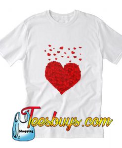 Beautiful Red Heart Valentine's Day T-Shirt Pj