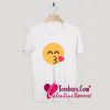 Blow Kiss Emoji Funny Valentine's Day T-Shirt Pj