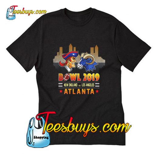 Bowl 2019 New England Patriots vs Los Angeles T-Shirt Pj