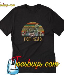 Cactus succulent pot head T-Shirt Pj