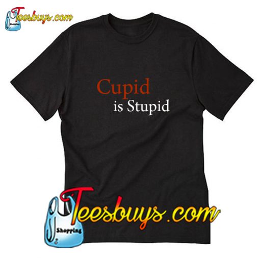 Cupid is Stupid Anti Valentine's Day T-Shirt Pj