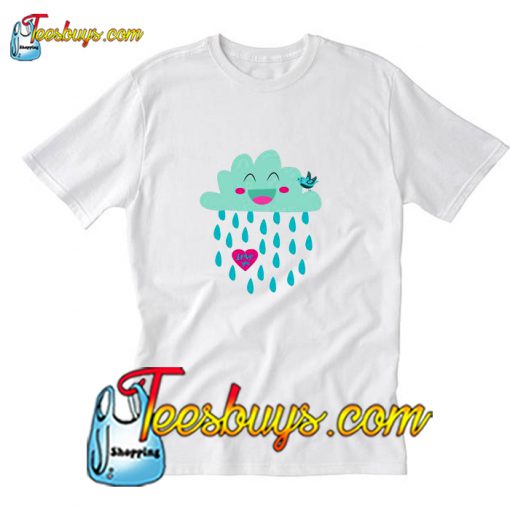 Cute Cloud Valentines Day T-Shirt Pj