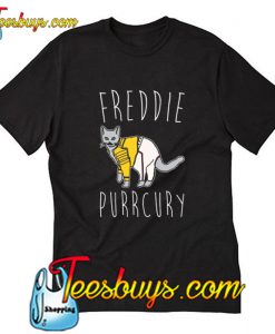 Freddie Purrcury Cat Parody T-Shirt Pj