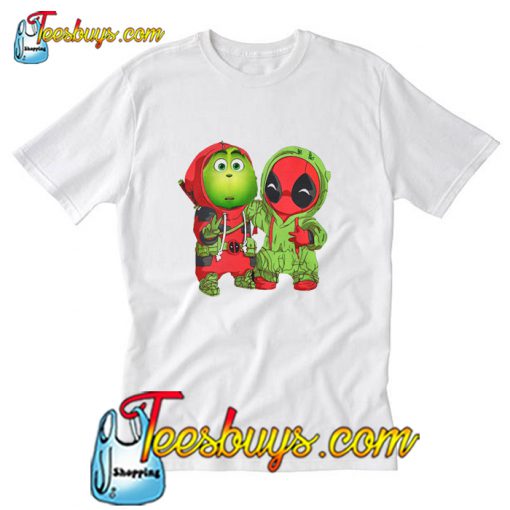 Grinch and Deadpool Christmas T-Shirt Pj