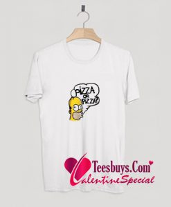 Homer And Pizza T-Shirt Pj
