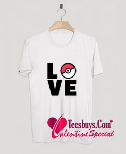 Love Pokemon Funny Valentine's T-Shirt Pj