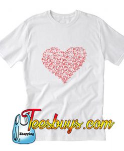 Love You Red Raglan T-Shirt Pj