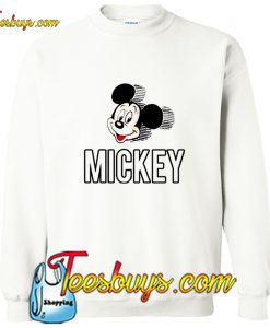 Mickey Mouse Head Spell Out Patches Sweatshirt Pj