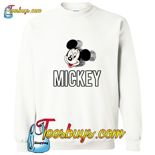 Mickey Mouse Head Spell Out Patches Sweatshirt Pj