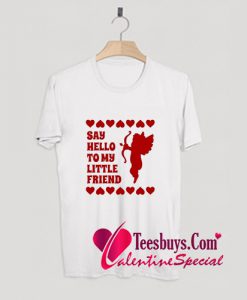 My Little Friend Cupid Heart Valentines Day T-Shirt Pj