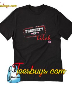 Personalized Property Of Black T-Shirt Pj