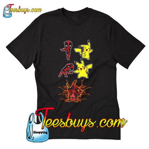 Pikapool Deadpool and Pikachu Fusion T-Shirt Pj
