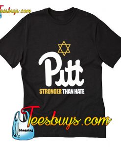 Pitt Basketball Stronger Than Hate T-Shirt Pj