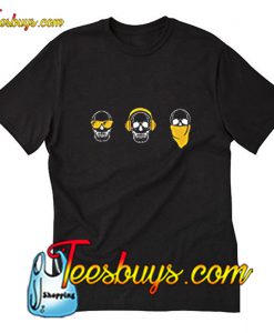 Pooplu Mens Skull Design Cotton Printed T-Shirt Pj