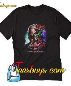 Stan Lee with Superhero thanks memories 1922 - 2018 T-Shirt Pj