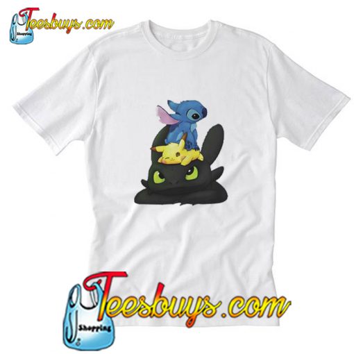 Stitch Pokemon Grinch T-Shirt Pj