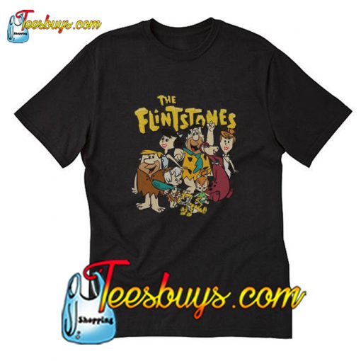 The Flintstones Family Fred and Barney Cartoon T-Shirt Pj