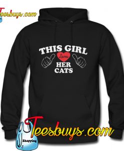 This Girl Loves Her Cats Hoodie Pj