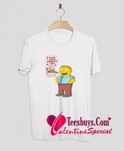 Valentine The Simpsons T-Shirt Pj