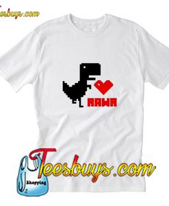 Valentine's Day Iron On Rawr T-Shirt Pj