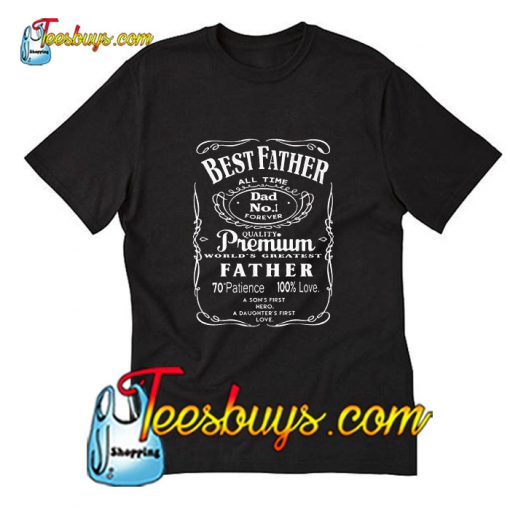 Best Father Premium Dad World's Greatest T-Shirt Pj