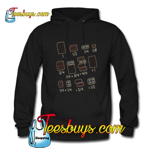 Chocolate Quick Math Fractions Hoodie Pj