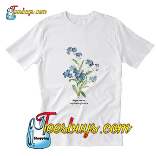 Forget Me Not Myosotis Sylvatica T-shirt Pj