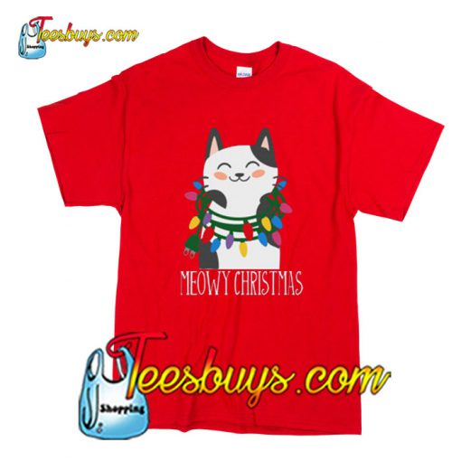 Meowy Christmas Holiday T-Shirt Pj