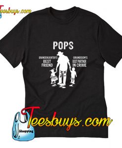 Pops Granddaughter's best friend Grandson's Best Partner In Crime T-Shirt Pj