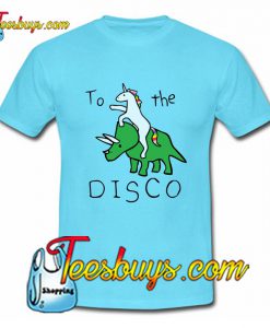 To The Disco (Unicorn Riding Triceratops) T-Shirt Pj