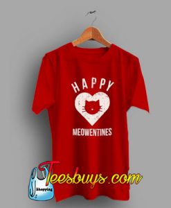 Valentines Day Meow Heart T Shirt Pj