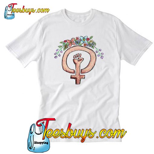 Feminist flower T Shirt Ez025