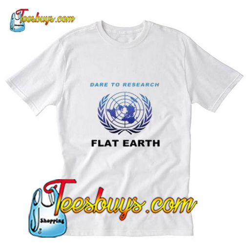 Flat Earth White T-Shirt Pj