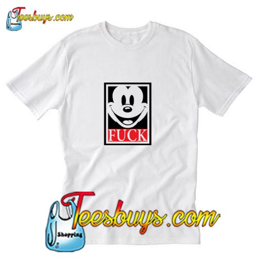Fuck Parody Mickey Mouse T-Shirt Pj