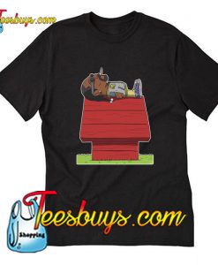 Peanuts Snoopy Parody Smoking Snoop Dogg On Rooftop T-Shirt Pj