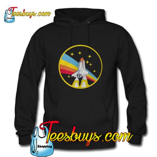 Rainbow rocket spaceship Hoodie Pj