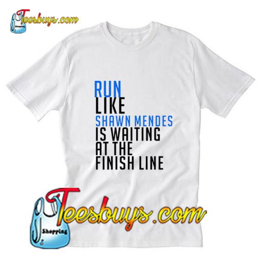 Run Like Shawn Mendes Merch T-Shirt Pj