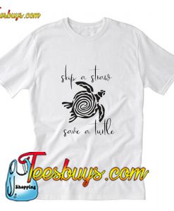 Skip a Straw Save a Turtle T-Shirt Pj