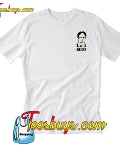 The Office Dwight Schrute False T Shirt Ez025