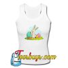 rabbit decorating easter eggs Tanktop Ez025