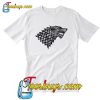 Floral Wolf Game Of Thrones T-Shirt-SL