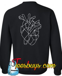 Heart Lines Sweatshirt Back-SLHeart Lines Sweatshirt Back-SL