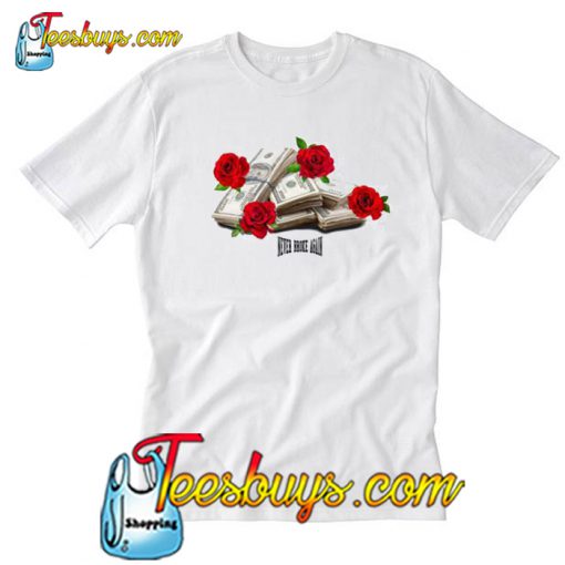 Never Broke Again Rose Stack T Shirt-SL