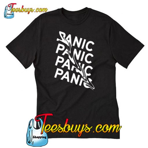 Panic Font T Shirt-SL